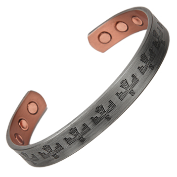 Copper Silver Peru Magnetic Bracelet